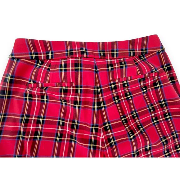J.Crew Women’s Size 8 Tartan Plaid Crop Pants | Holiday Ready Red Plaid Straight - Picture 3 of 8